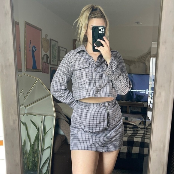 Wild Fable Plaid Mini Skirt - Picture 1 of 5